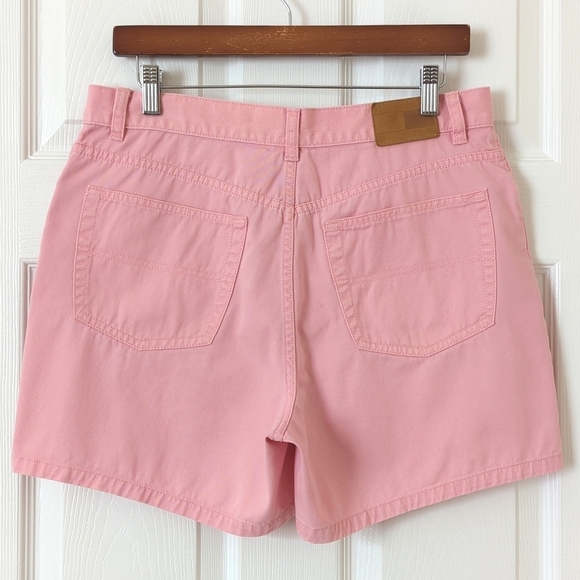 Tommy Hilfiger Y2K Vintage Classic Twill Cotton High Waisted Shorts Pink 12 - Picture 12 of 15